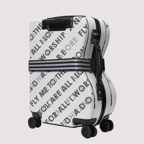 OOKONN Curve 20" Carry-on Luggage, Fly Me To The Moon