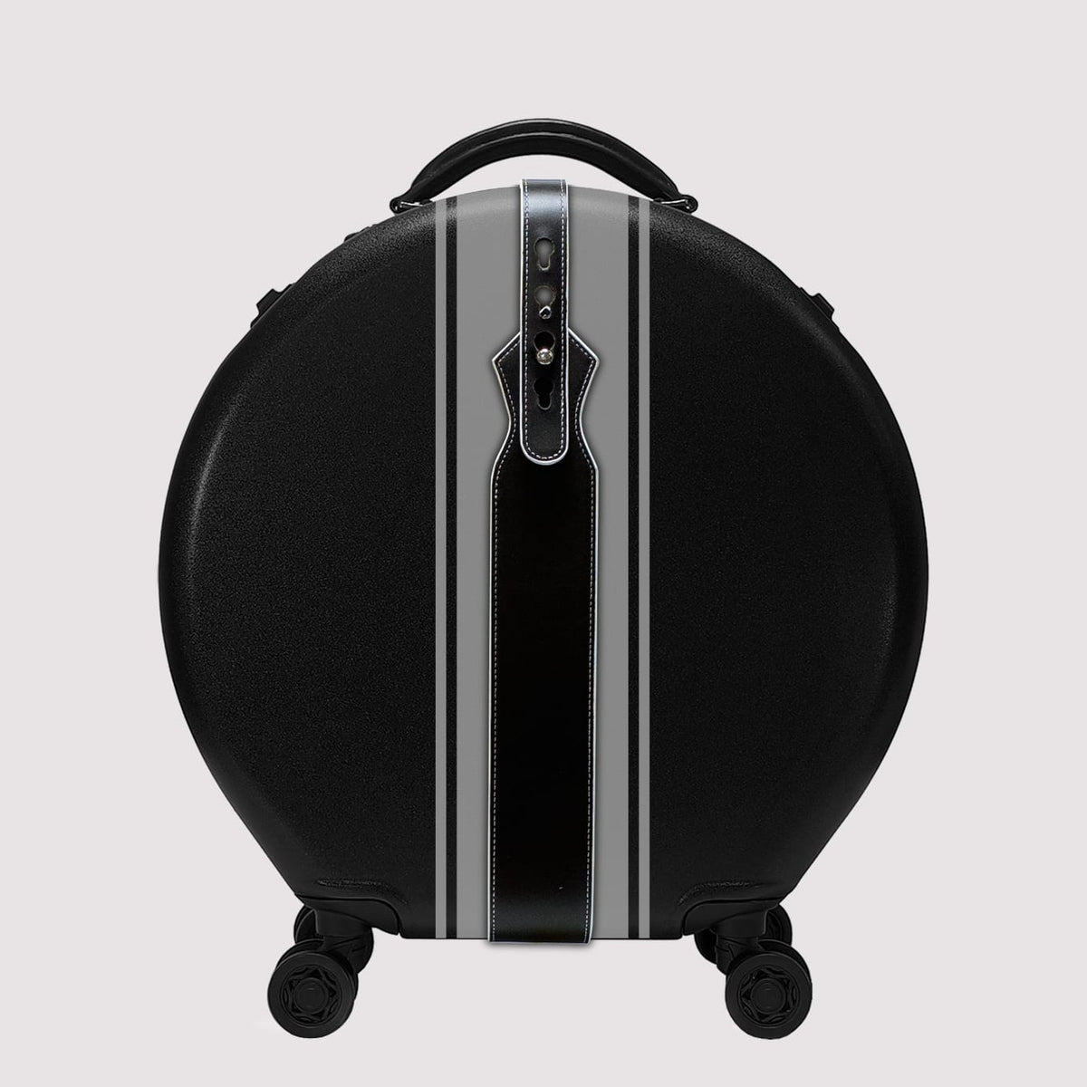 OOKONN Round 20" Carry-on Luggage, Bondage Grey Scale