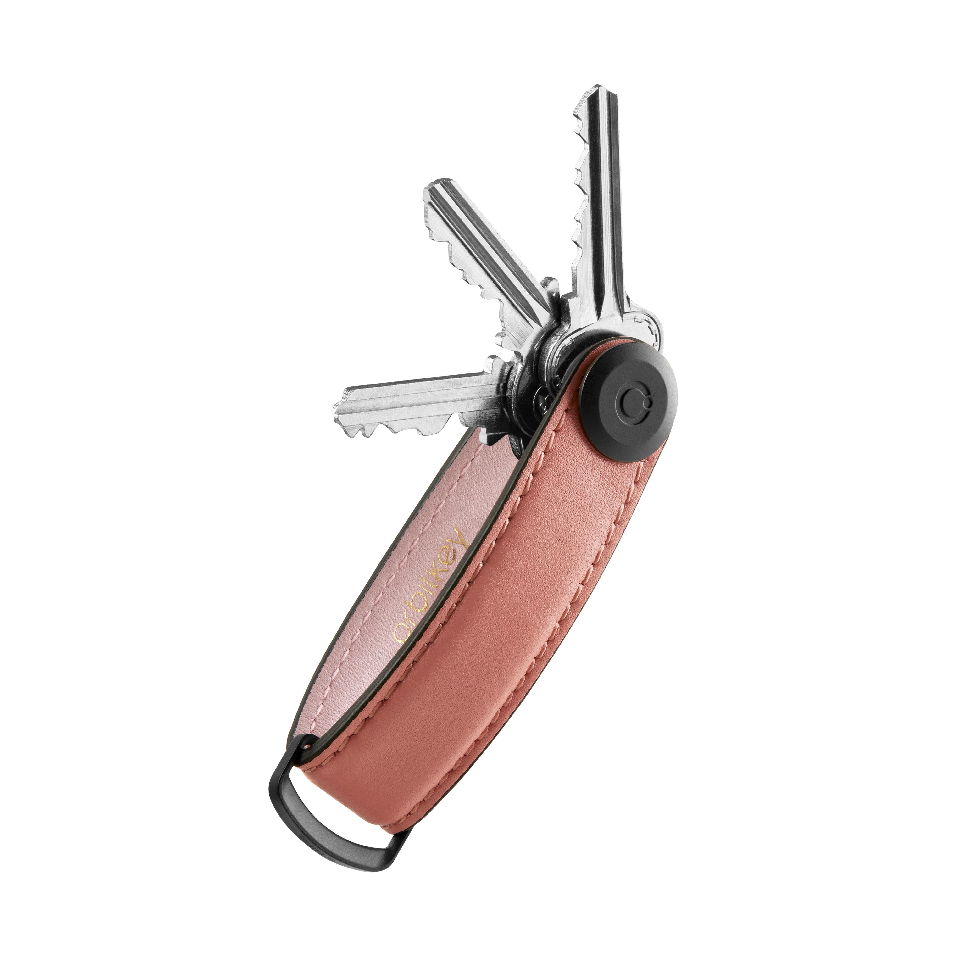 Seasonal Colour Leather Key Organiser, Cotton Candy | Orbitkey - Wake Concept Store  