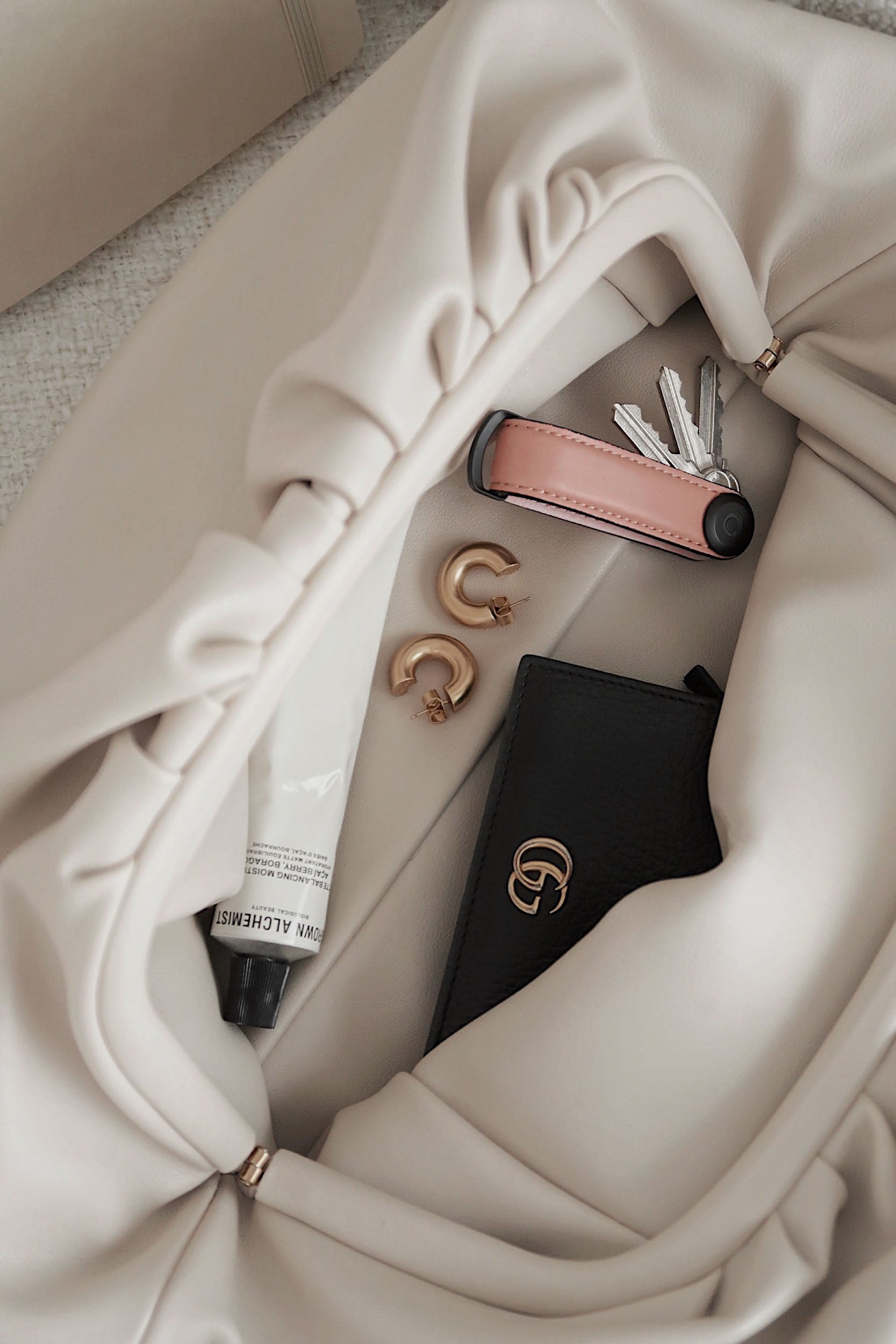 Seasonal Colour Leather Key Organiser, Cotton Candy | Orbitkey - Wake Concept Store  