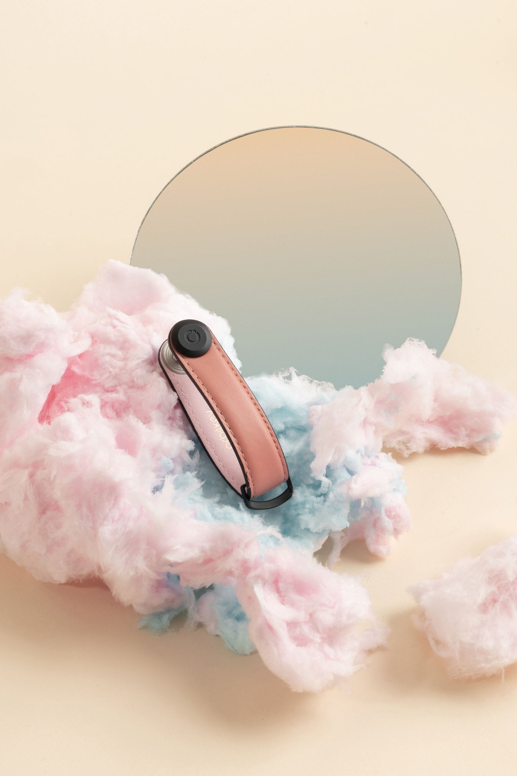 Seasonal Colour Leather Key Organiser, Cotton Candy | Orbitkey - Wake Concept Store  