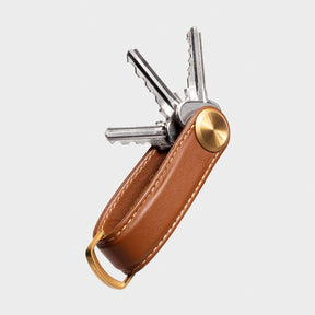 Leather Key Organiser Pro, Cedar