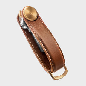 Leather Key Organiser Pro, Cedar