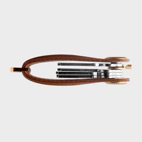 Leather Key Organiser Pro, Cedar