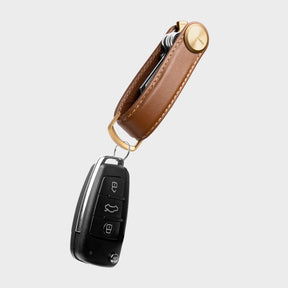 Leather Key Organiser Pro, Cedar