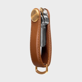 Leather Key Organiser Pro, Cedar