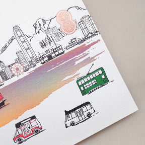 Hong Kong Letterpress Greeting Card