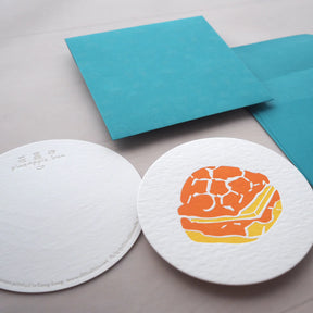 Hong Kong Food Letterpress Notecard