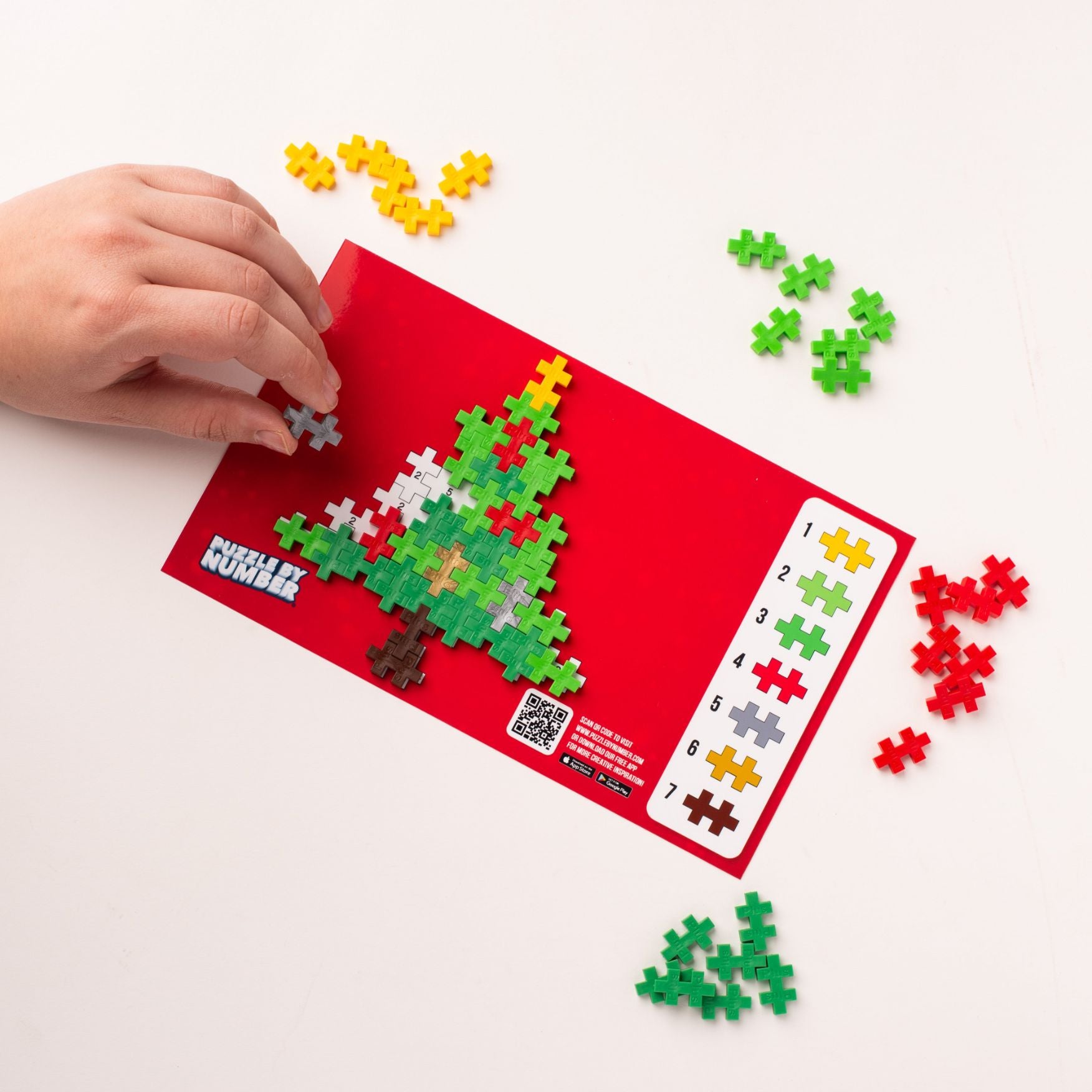 Puzzle by Number Holiday, Christmas Tree