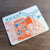 Hong Kong District Letterpress Postcard