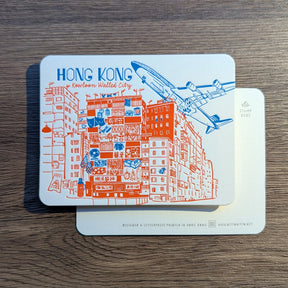 Hong Kong District Letterpress Postcard