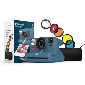 Polaroid Now+ i-Type Instant Camera + 5 lens filters, Blue Gray