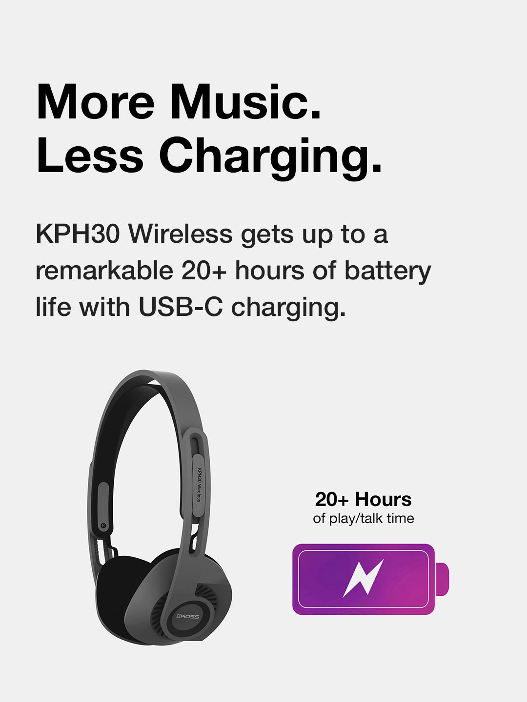 KPH30 Wireless On Ear Headphones, Rhythm Beige