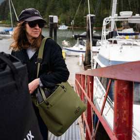 RUX Waterproof Tote Bag 30L, Green