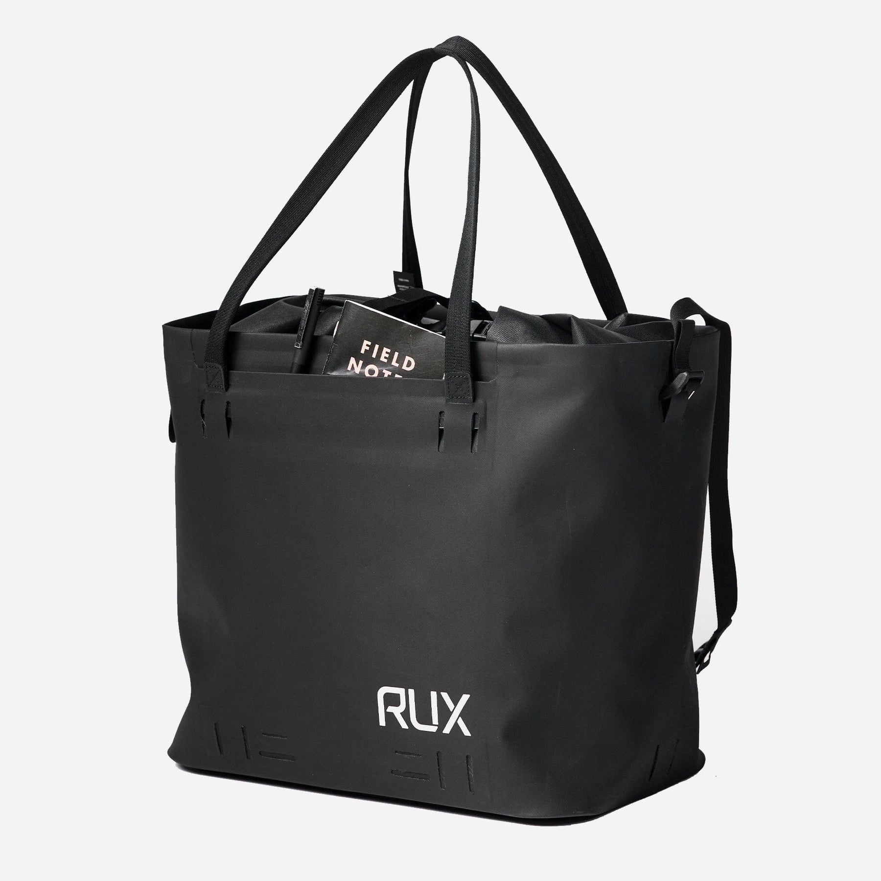 RUX Waterproof Tote Bag 30L, Black