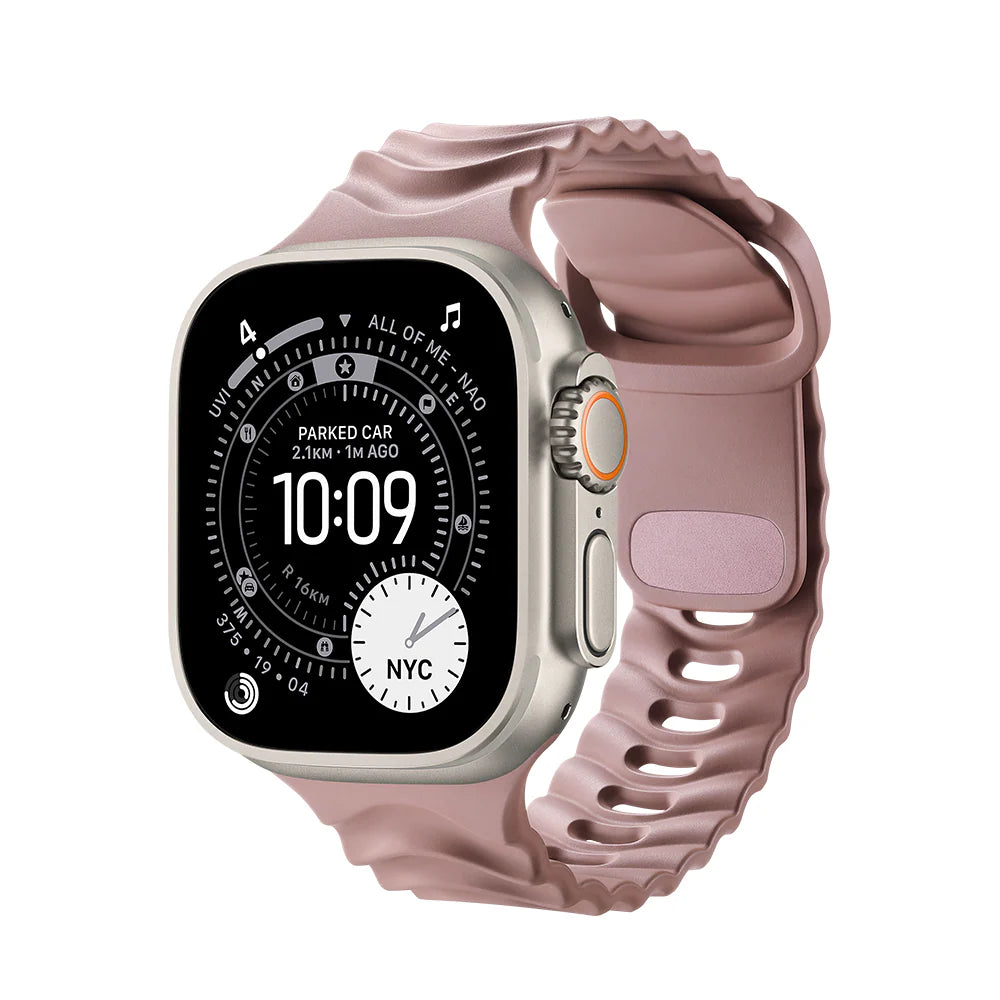 Ripple Apple Watch Band, Soft Clay
