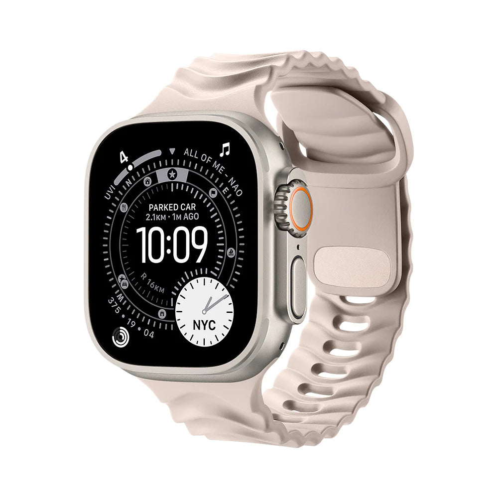Ripple Apple Watch Band, Ivory Sand