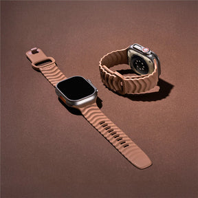 Ripple Apple Watch Band, Soft Clay