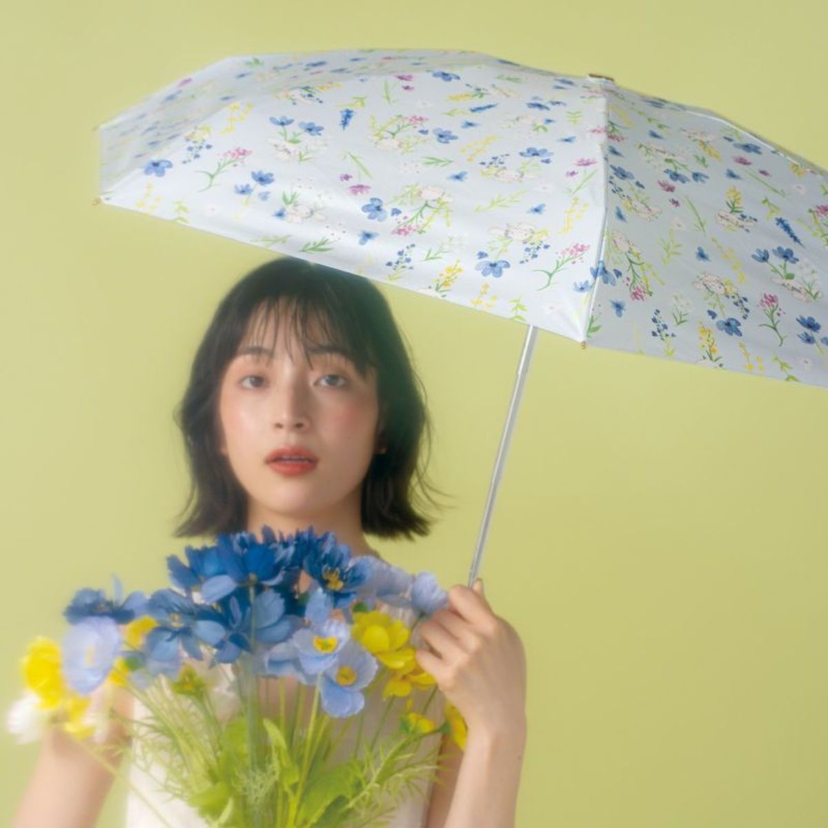 Sanrio Cinnamoroll x Wpc. 100% UV Protection Parasol Mini Umbrella, Saxe Blue