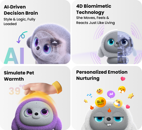 ropet™ KAMOMO Pro AI Comfort Companion Plush Robot