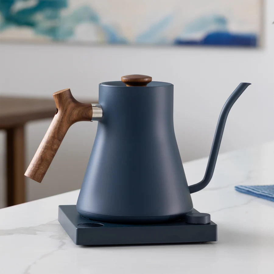 Stagg EKG Electric Kettle 0.9 L, Stone Blue/Walnut