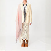 Allianchu Baby Alpaca Shawl, Baby Pink Pixel