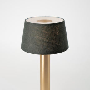 Two Gold / Emerald Linen Cordless Table Lamp | Humble - Wake Concept Store  