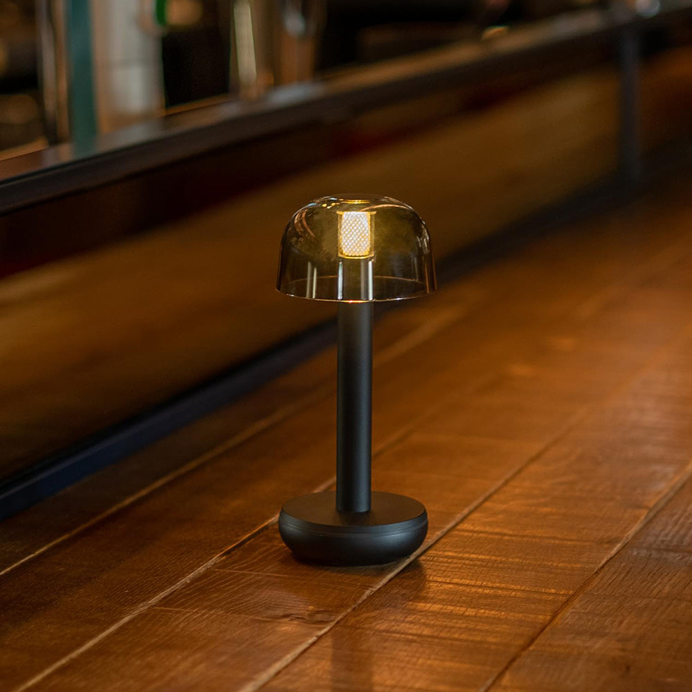 Two Black Smoked Cordless Table Lamp | Humble - Wake Concept Store  