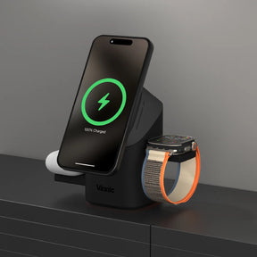 OWL PEAK3 Qi2.2 25W 3-IN-1 Magnetic Wireless Charger