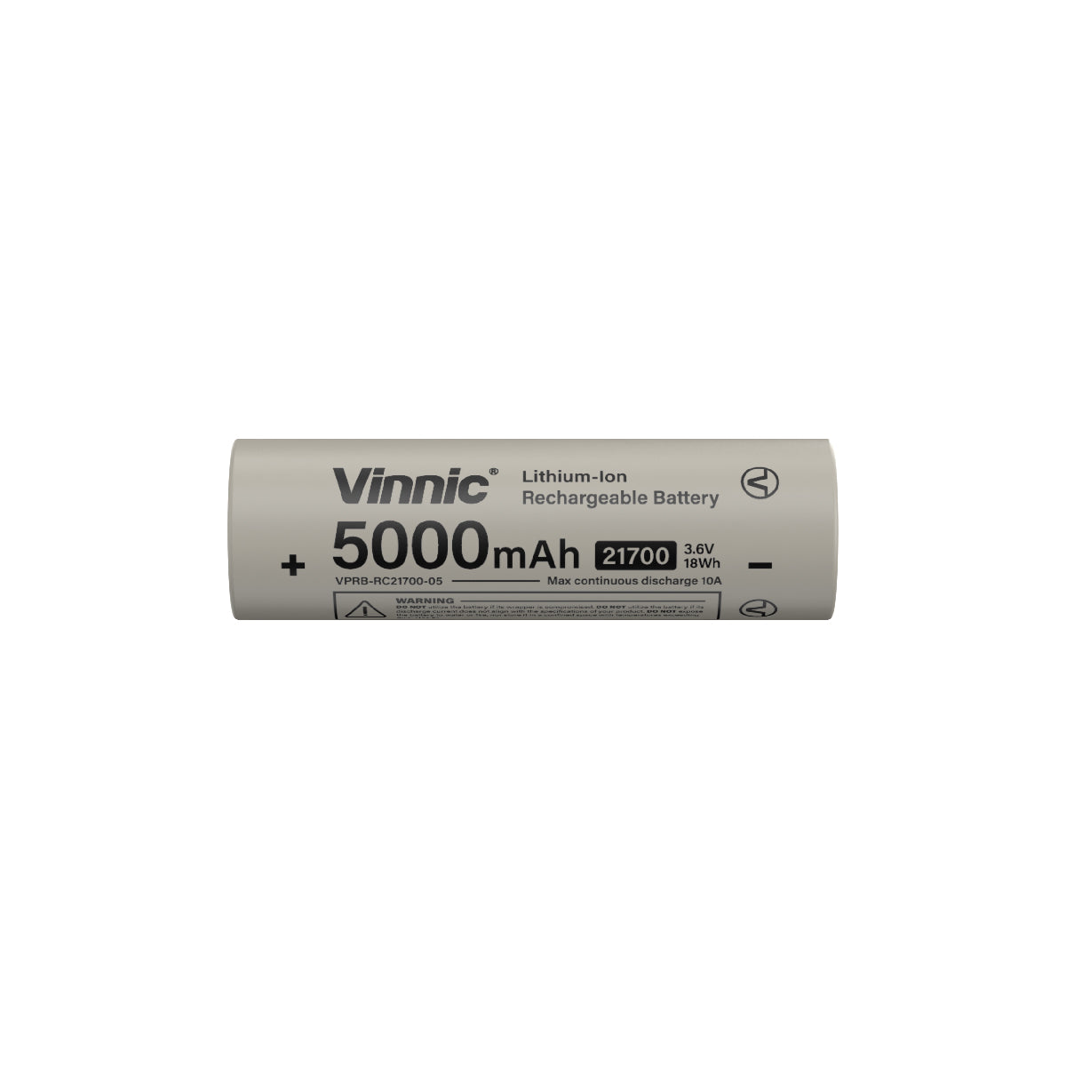 21700 Rechargeable Lithium Battery, Single Pack