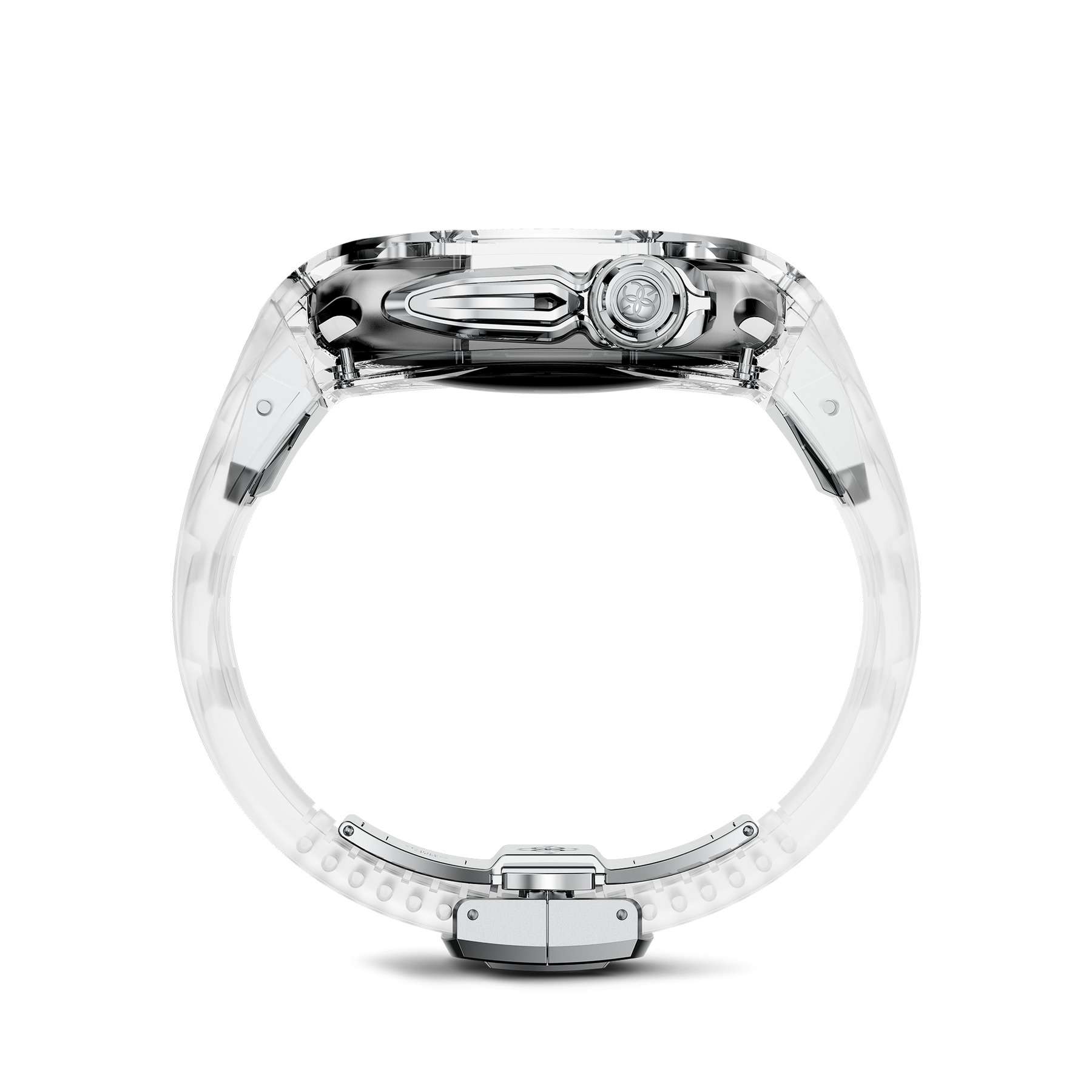 Apple Watch 10 Case RSTRIII46, Crystal Steel