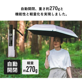 Wpc. 100% UV Protection Automatic Folding Umbrella, Pistachio