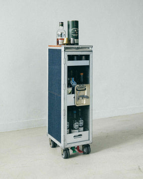 Whisky Trolley Cabinet, Denim