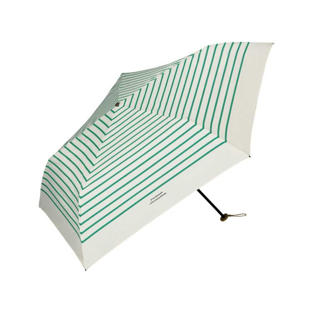 Wpc. Air Light Mini Umbrella, French Border/Green