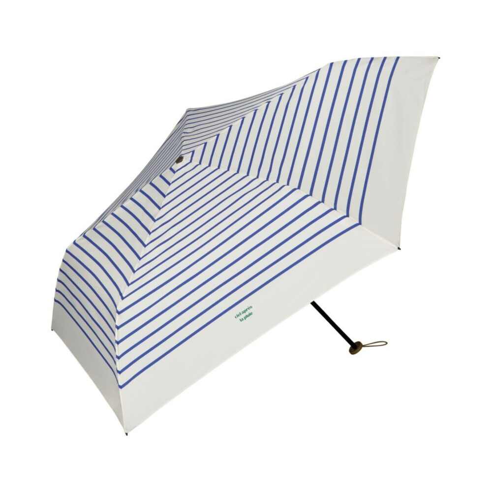 Wpc. Air Light Mini Umbrella, French Border/Blue