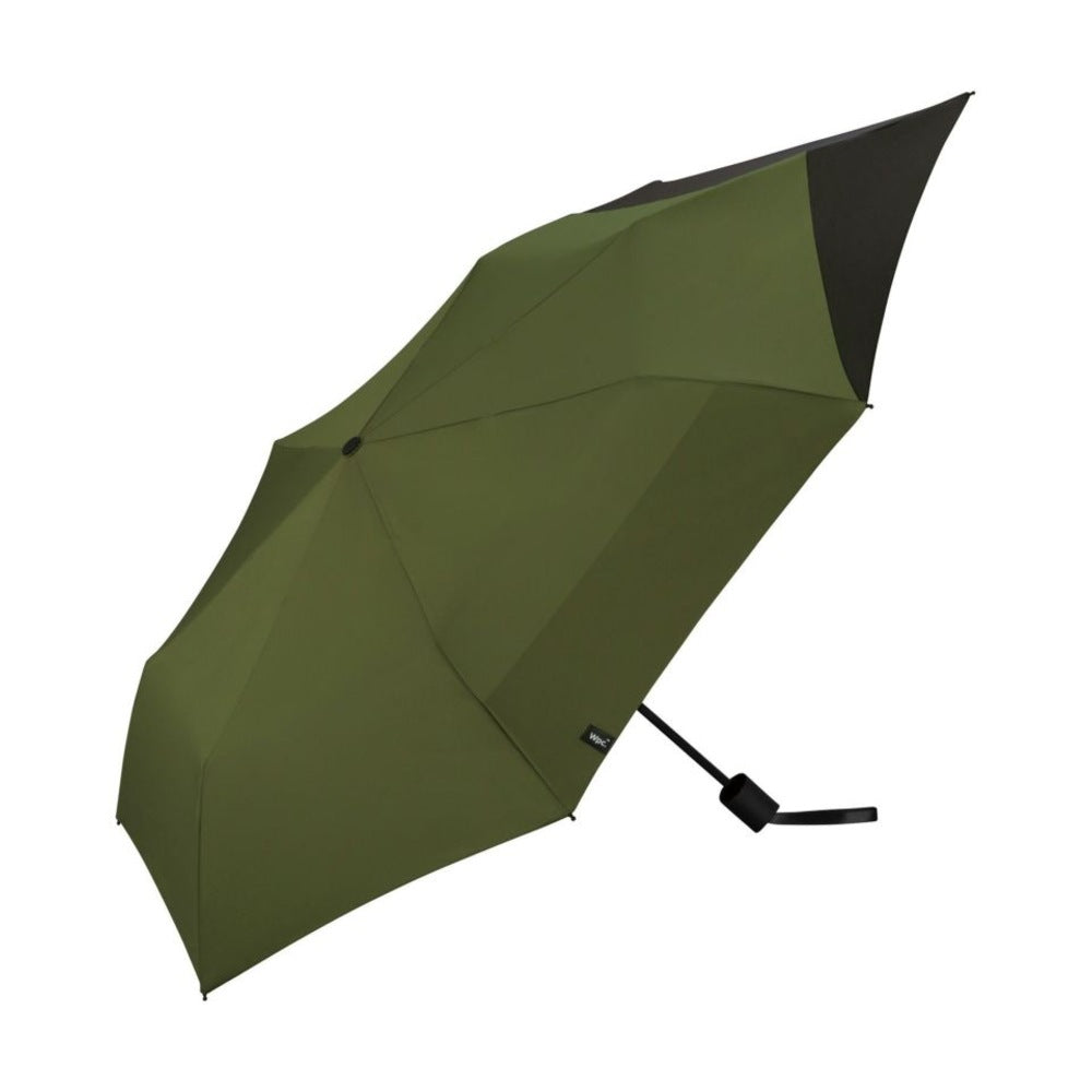 Wpc. Back Protect Mini Folding Umbrella, Khaki/Black