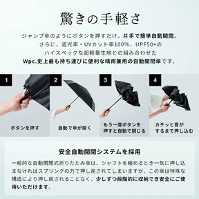 Wpc. Go-Koh 100% UV Protection Compact Automatic Umbrella