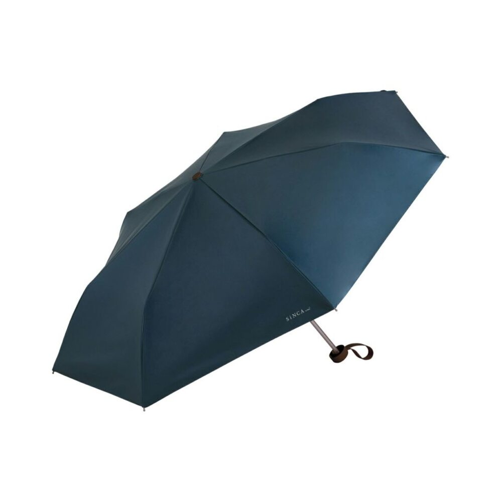 Wpc. SiNCA UPF50+ Mini Folding Umbrella, Navy/Deep Water