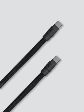 Yoggle Power Click Charging Cable & Crossbody Phone Strap, All Black