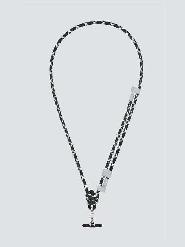 Yoggle Power Click Charging Cable & Crossbody Phone Strap, Black & White