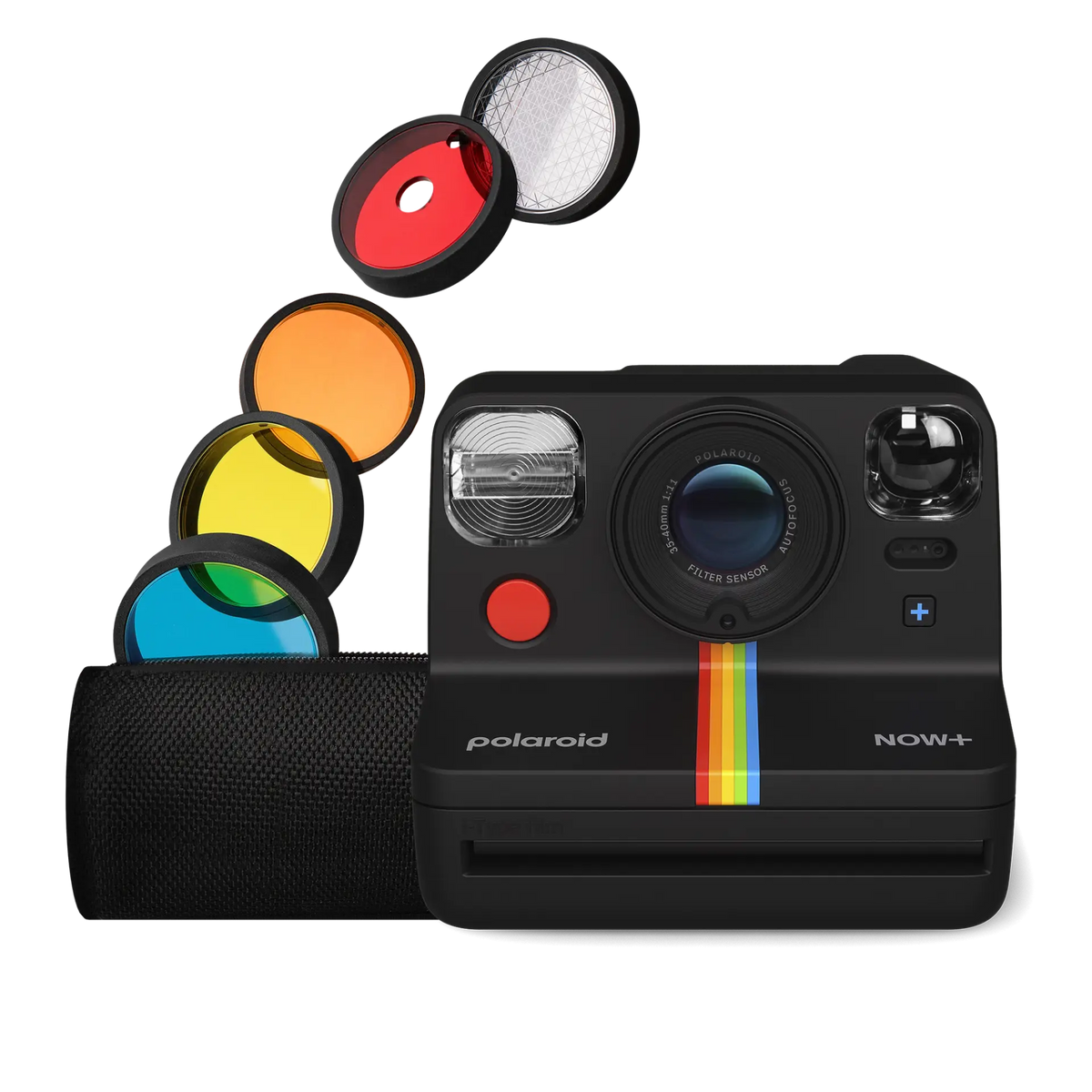 Polaroid Now+ Gen 2 i-Type Instant Camera + 5 lens filters, Black