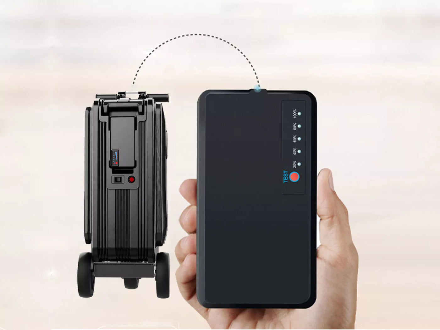 Airwheel SE3SL Boardable Smart Riding Suitcase, Black