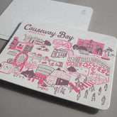 Hong Kong District Letterpress Postcard