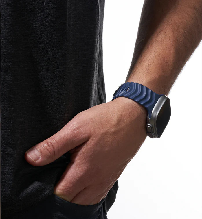 Ripple Apple Watch Band, Midnight Tide