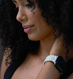 Ripple Apple Watch Band, Ivory Sand