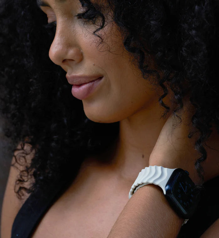 Ripple Apple Watch Band, Ivory Sand