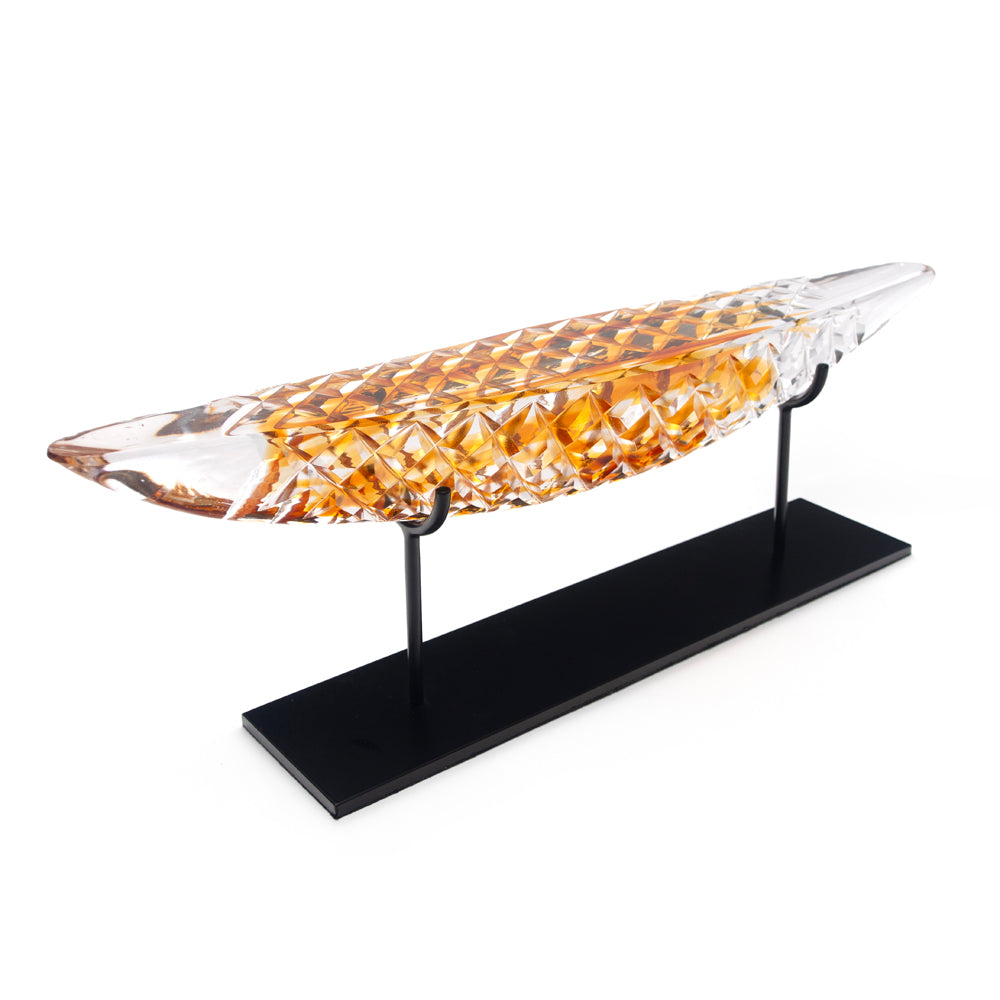 Golden Arc Handblown Glass Sculpture | AEfolio - Wake Concept Store  