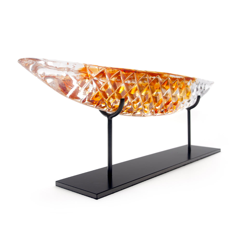 Golden Arc Handblown Glass Sculpture | AEfolio - Wake Concept Store  