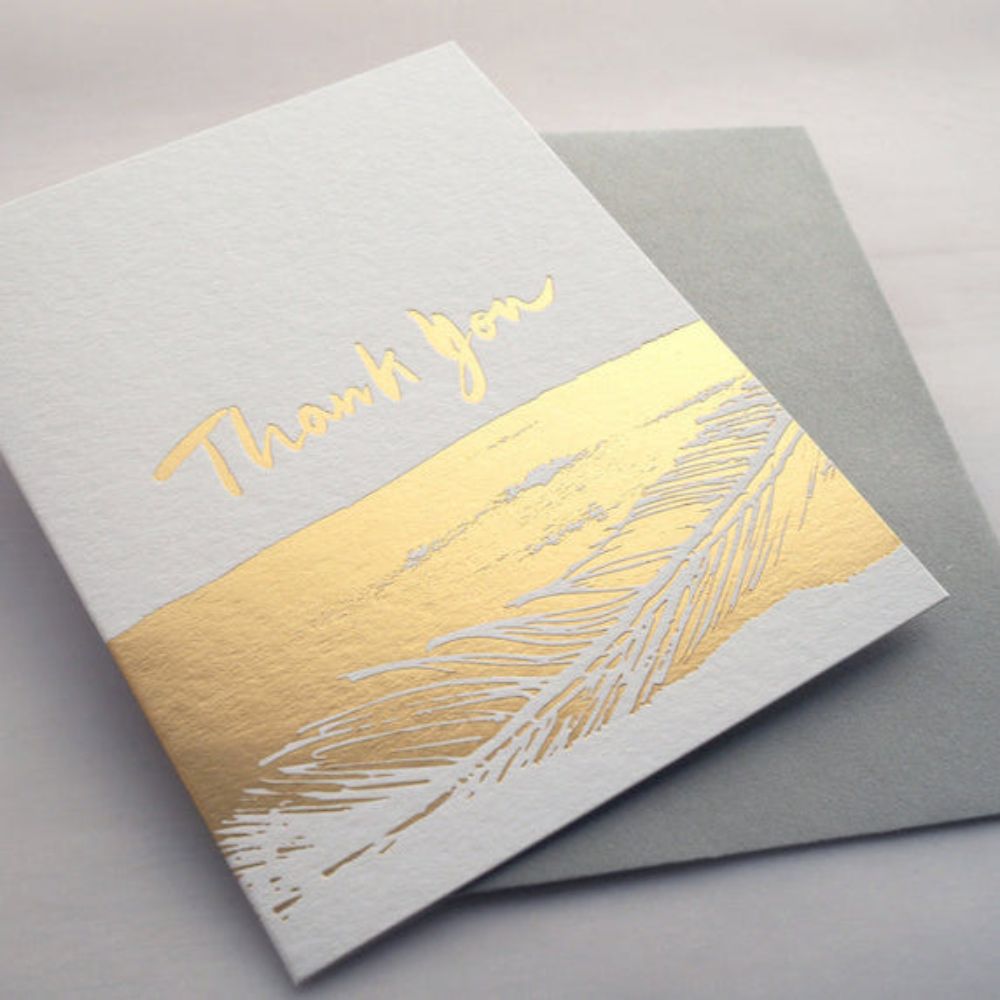 Letterpress Thank You Card