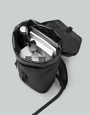 Lightweight DuoSeal Flap Backpack 14", Black